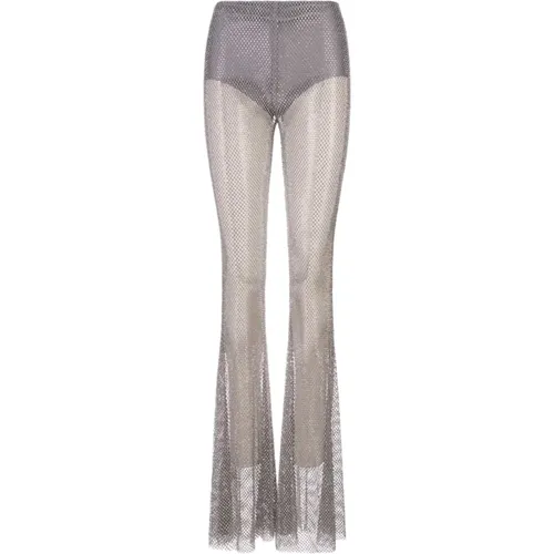 Trousers Silver , female, Sizes: M - Giuseppe Di Morabito - Modalova