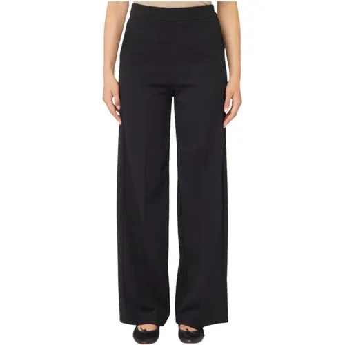 Barcelona Jersey Wide Pants , female, Sizes: 2XL, S, L, XL, XS - Pennyblack - Modalova