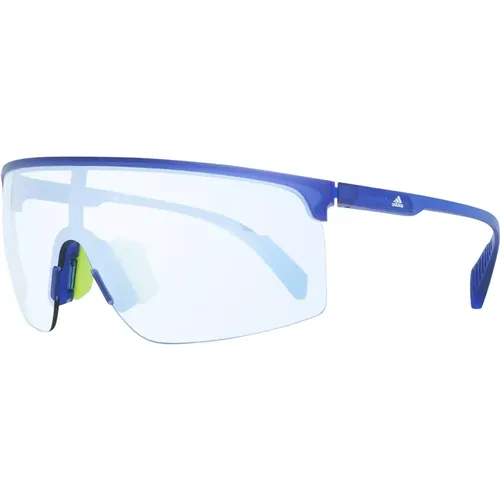 Blaue Sport-Sonnenbrille für Männer , Herren, Größe: ONE Size - Adidas - Modalova
