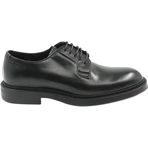 Almond Toe Lace-Up Flat Shoes , male, Sizes: 8 1/2 UK, 6 UK, 9 UK, 6 1/2 UK - Henderson - Modalova