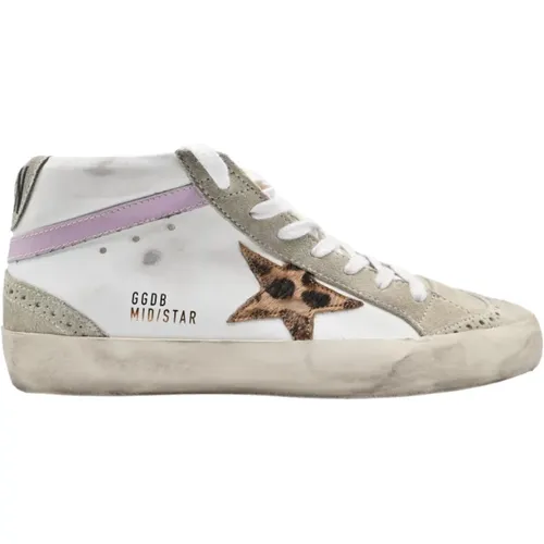 Leopard Star Sneakers , female, Sizes: 6 UK - Golden Goose - Modalova