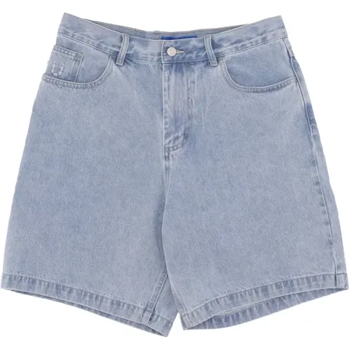 Hellblaue Denim Giga Shorts Streetwear , Herren, Größe: M - Usual - Modalova