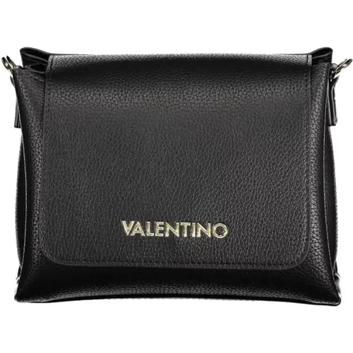 Schwarze Polyethylen-Schultertasche mit Kontrastdetails - Valentino by Mario Valentino - Modalova