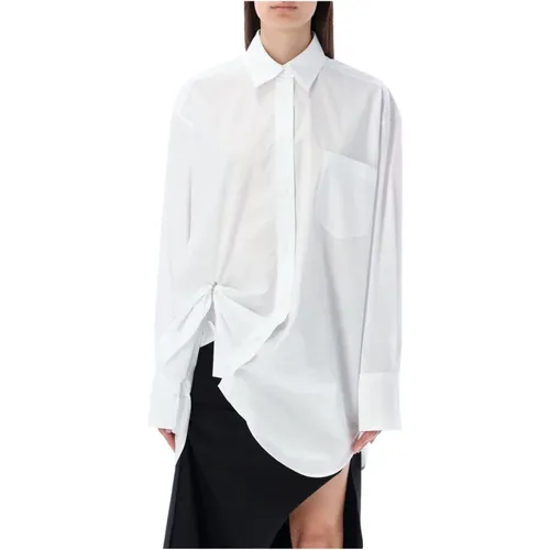 Ring Detail Roll Shirt , female, Sizes: 2XS, XS - JW Anderson - Modalova