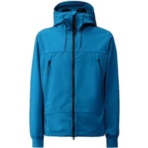 High-neck Softshell Jacket with Goggle Hood , male, Sizes: XL, L - C.P. Company - Modalova