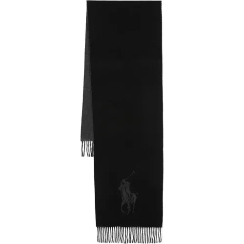 Schwarzer Winter Schal für Frauen,Grauer Winter Schal für Frauen - Polo Ralph Lauren - Modalova