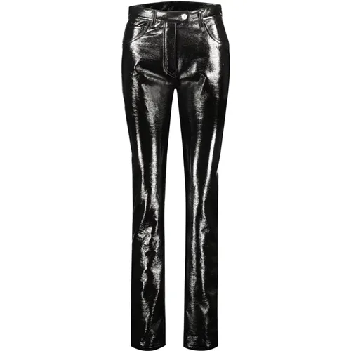 Iconic Vinyl Pants, Fashion-Forward Leather Trousers , female, Sizes: W26, W28, W30 - Courrèges - Modalova