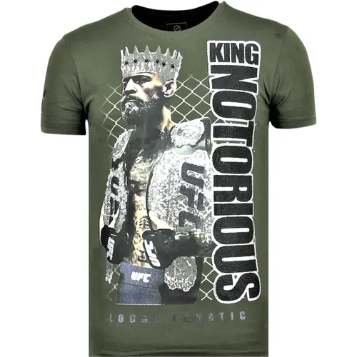 King Notorious Sommer T-Shirt Herren - 6324G - Grün , Herren, Größe: S - Local Fanatic - Modalova