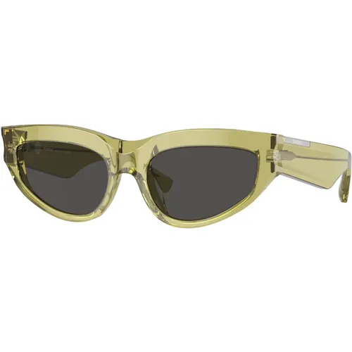 Stylische Sonnenbrille in Schwarz , Damen, Größe: 55 MM - Burberry - Modalova