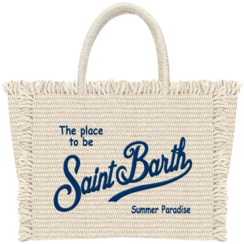 Straw Vanity Bag Beach Leisure , female, Sizes: ONE SIZE - MC2 Saint Barth - Modalova