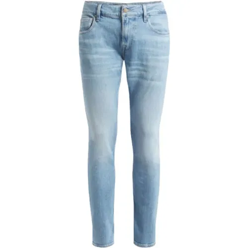 Blaue Gewaschene Herren Jeans , Herren, Größe: W34 - Guess - Modalova