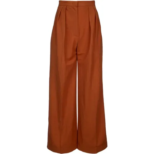 Oversized Pleated Trousers for Women , female, Sizes: XS, S - Harris Wharf London - Modalova