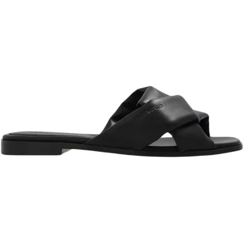 Alrai Leder Slides , Damen, Größe: 37 EU - Salvatore Ferragamo - Modalova