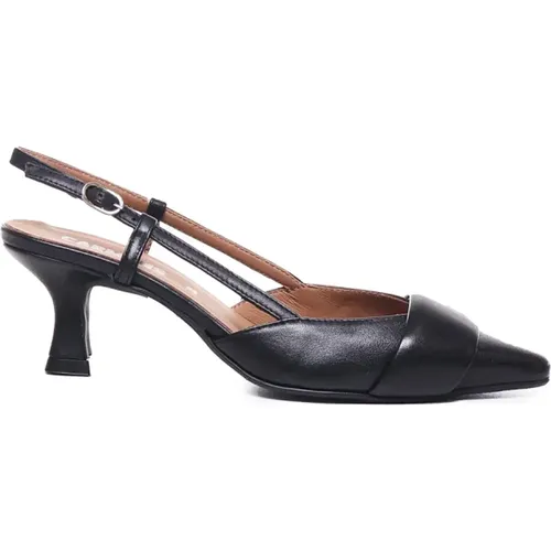 Leather Sandals with Ankle Closure , female, Sizes: 6 UK, 3 UK, 4 UK, 5 UK, 7 UK - Carmens - Modalova