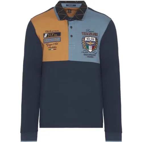 Klisches Polo , Herren, Größe: XL - aeronautica militare - Modalova