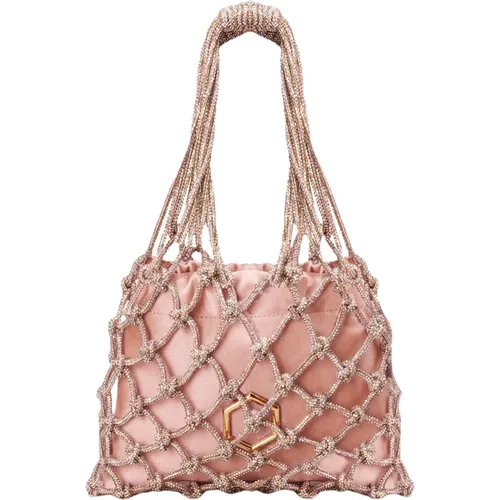 Carrie Mini Bag - Iconic Design with Crystal Thread , female, Sizes: ONE SIZE - Hibourama - Modalova