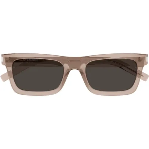 Sophisticated Nude Neutrals Sunglasses , female, Sizes: 54 MM - Saint Laurent - Modalova