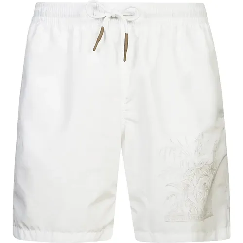 Floral Beach Shorts , male, Sizes: S, L, M, 2XL - Eleventy - Modalova