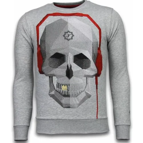 Skull Beat Rhinestone Sweater - Men Sweater - 5916G , male, Sizes: M, 2XL, XL, L - Local Fanatic - Modalova