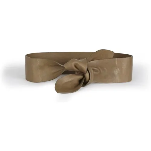 Leather knot belt , female, Sizes: M, S - Cortana - Modalova