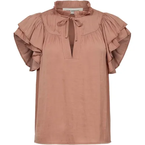 Ruffle Sleeve Rosy Top , Damen, Größe: XL - Sofie Schnoor - Modalova