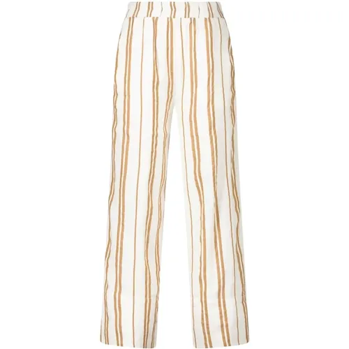 Striped Linen Wide Leg Pants , female, Sizes: XS, M, S, L - Bella Dahl - Modalova