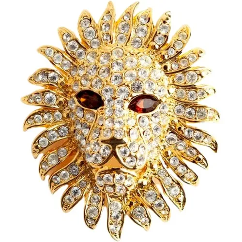 Lion Brooch , female, Sizes: ONE SIZE - Kenneth Jay Lane Pre-owned - Modalova