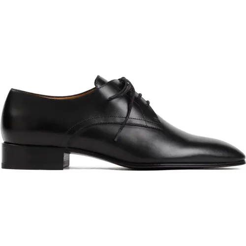 Schwarze Leder Oxford Derbies Schuhe - The Row - Modalova