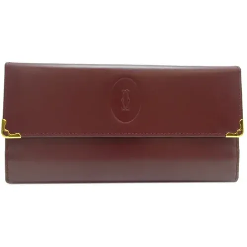 Pre-owned Leather wallets , female, Sizes: ONE SIZE - Cartier Vintage - Modalova