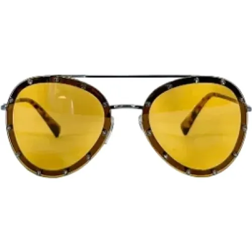 Pre-owned Metal sunglasses , female, Sizes: ONE SIZE - Valentino Vintage - Modalova