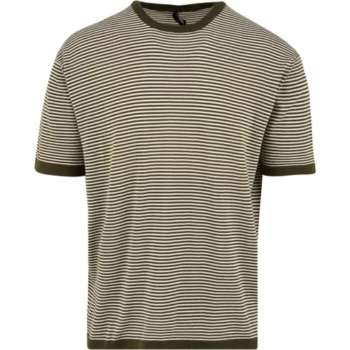 Striped T-shirt for Men , male, Sizes: S, L, XL, M - Drumohr - Modalova