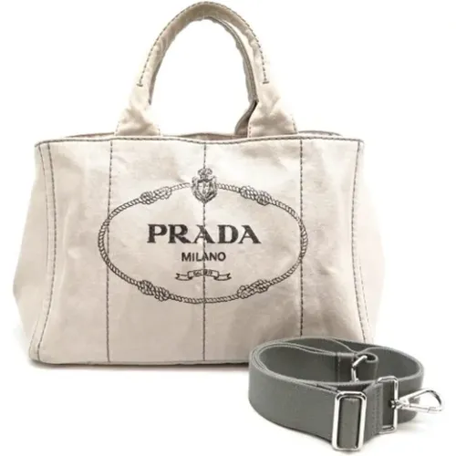 Pre-owned Canvas prada-bags , female, Sizes: ONE SIZE - Prada Vintage - Modalova