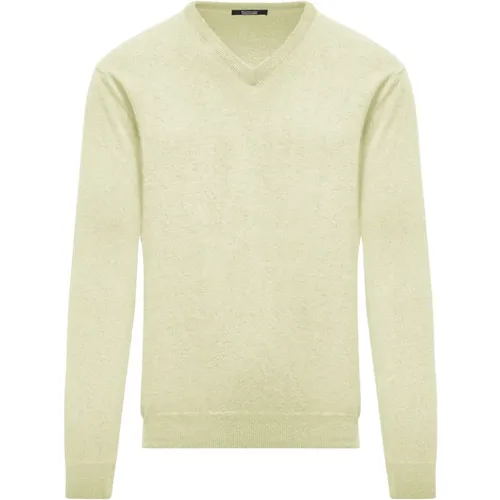 Warm and Stylish Wool V-Neck Sweater , male, Sizes: S - BomBoogie - Modalova