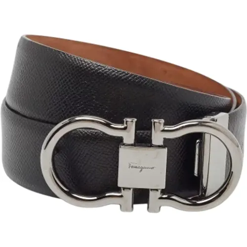 Pre-owned Leather belts , male, Sizes: ONE SIZE - Salvatore Ferragamo Pre-owned - Modalova