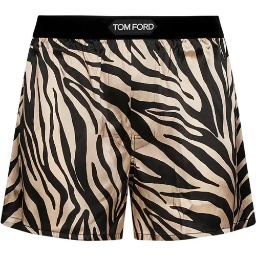 Unterwäsche mit Zebra-Muster und Logo-Bund - Tom Ford - Modalova