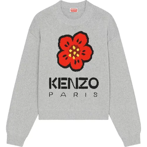 Flower Print Sweater , female, Sizes: S - Kenzo - Modalova