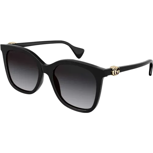 Schwarze Katzenaugen-Sonnenbrille - Gucci - Modalova
