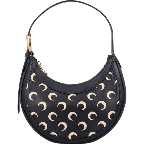 Moon Print Leather Mini Bag , female, Sizes: ONE SIZE - Marine Serre - Modalova