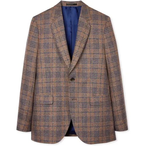 Checked Blazer Jacket , male, Sizes: M, XL, L - PS By Paul Smith - Modalova