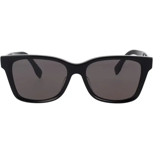 Glamouröse quadratische Sonnenbrille mit dunkelgrauen Gläsern - Fendi - Modalova