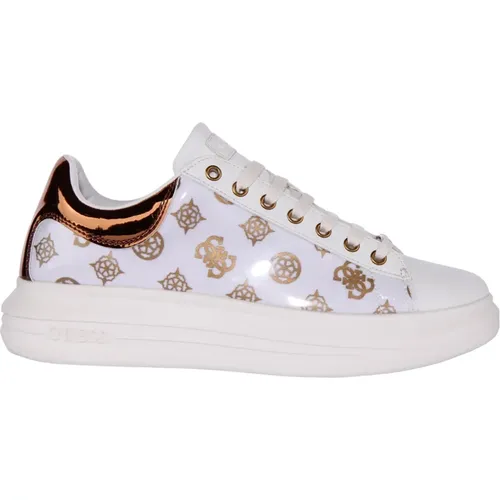 Bronze Low Top Trainers Women , female, Sizes: 7 UK, 4 UK, 5 UK, 6 UK - Guess - Modalova