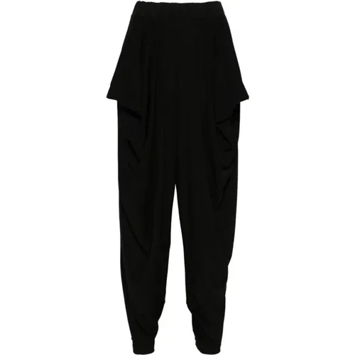 Schwarze Drape Jersey Hose - Issey Miyake - Modalova