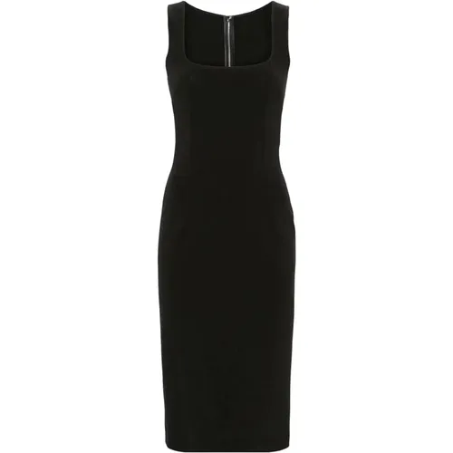 Elegant Midi Dress , female, Sizes: L - Dolce & Gabbana - Modalova