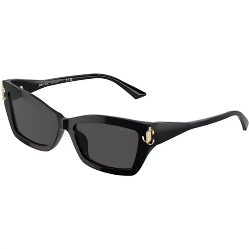 Stylish Sunglasses in Dark Grey , unisex, Sizes: 55 MM - Jimmy Choo - Modalova