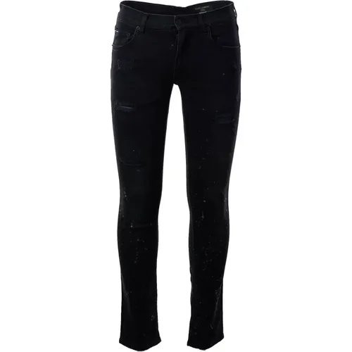 Herren Skinny Broken Jeans , Herren, Größe: 5XL - Dolce & Gabbana - Modalova