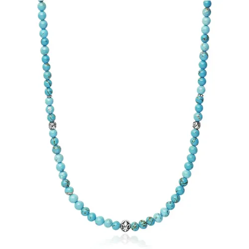 Perlenkette mit Türkis und Silber - Nialaya - Modalova