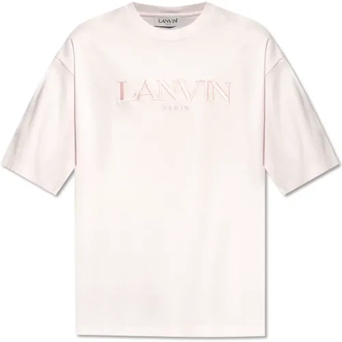 T-Shirt mit Logo , Herren, Größe: XL - Lanvin - Modalova