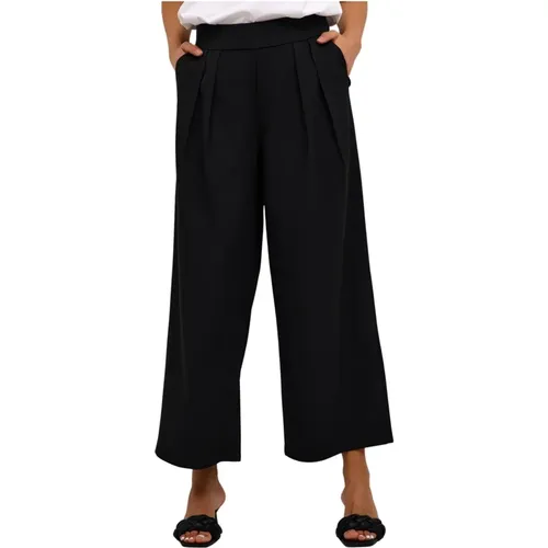 Cropped Wide Leg Pants , female, Sizes: M, 3XL, S, 2XL, L, XS, XL - Kaffe - Modalova