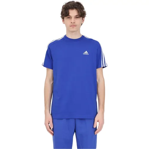 Performance T-Shirt Essentials 3-Streifen , Herren, Größe: XS - Adidas - Modalova