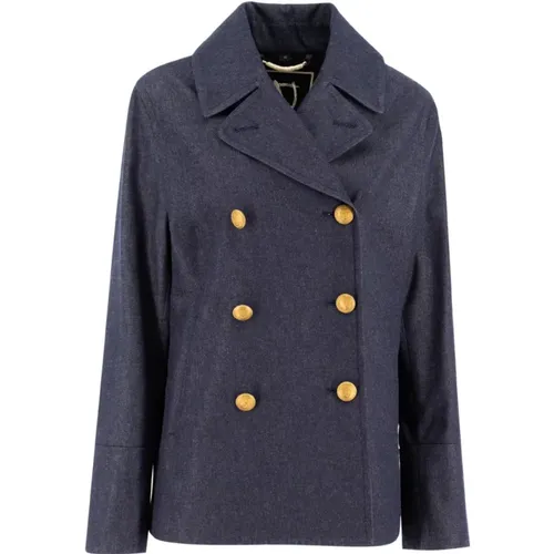 Women's Clothing Jackets & Coats Blu Ss24 , female, Sizes: XL, 2XL, L - Sealup - Modalova